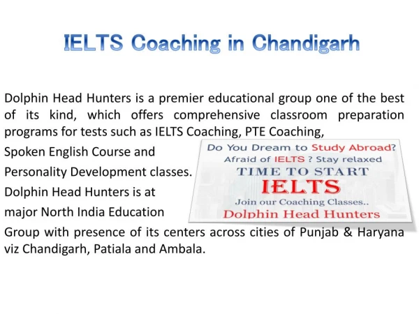 IELTS Coaching in Chandigarh Sector 34A