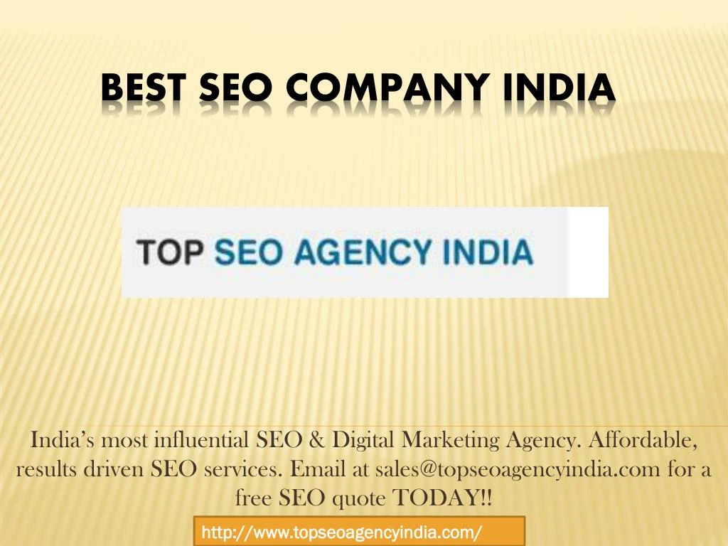 best seo company india
