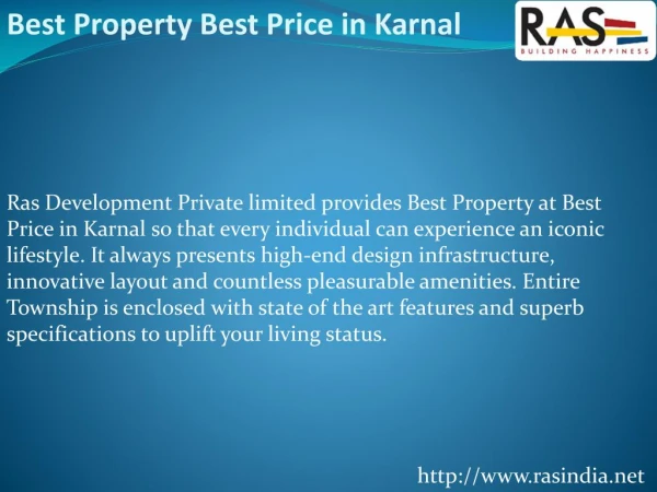 Best Property BEST Price in Karnal