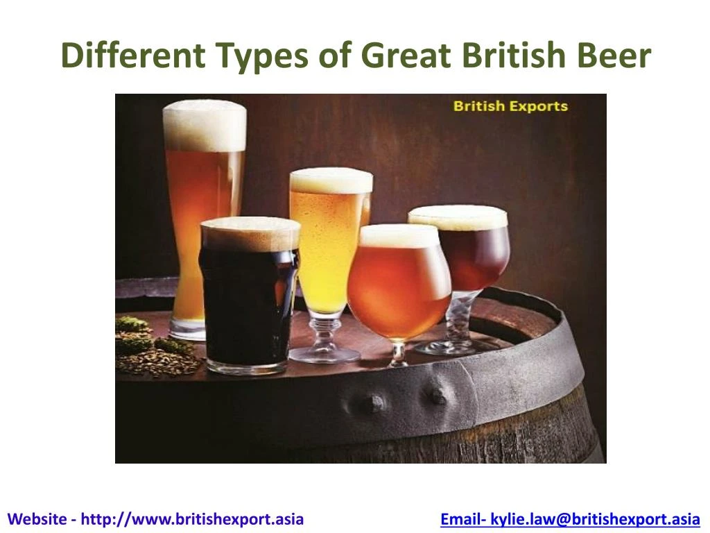 different types of great british beer