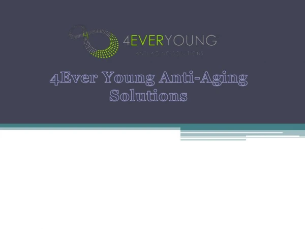 Womens Hormone Therapy Boca - 4Ever Young Anti-Aging Solutions