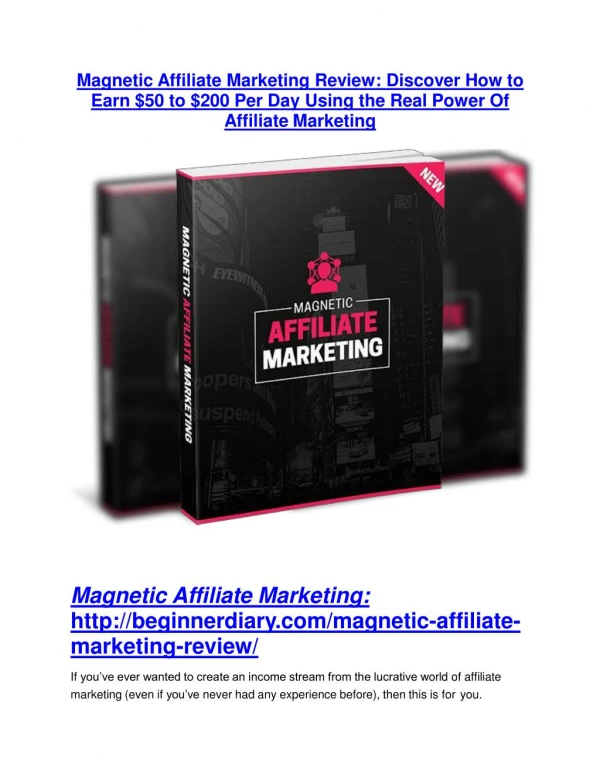 Magnetic Affiliate Marketing review and sneak peek demo