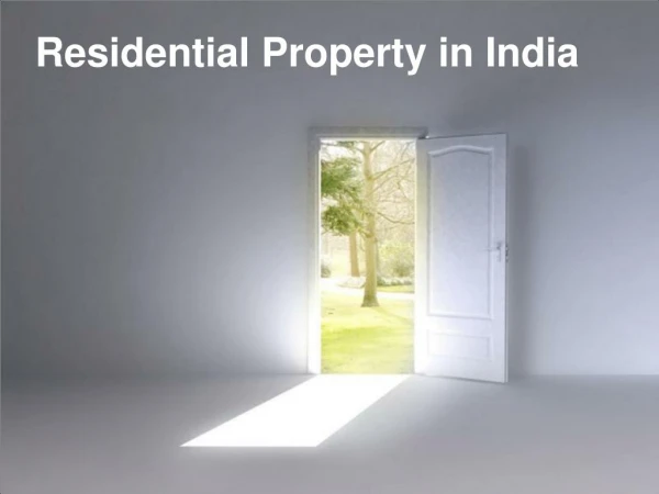 residential property in india