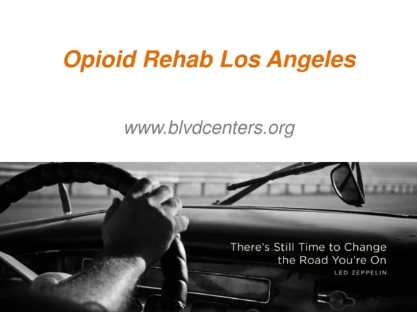Opioid Rehab Los Angeles - www.blvdcenters.org