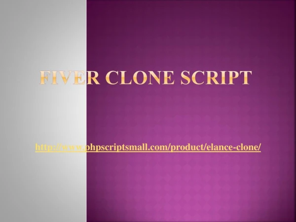 Fiver Clone Script