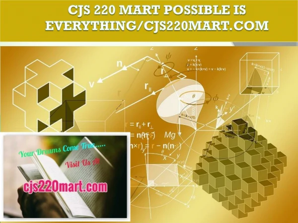 CJS 220 MART Possible Is Everything/cjs220mart.com