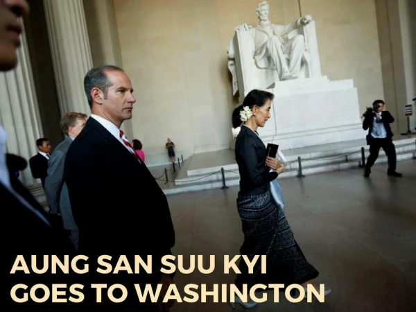 Aung San Suu Kyi goes to Washington