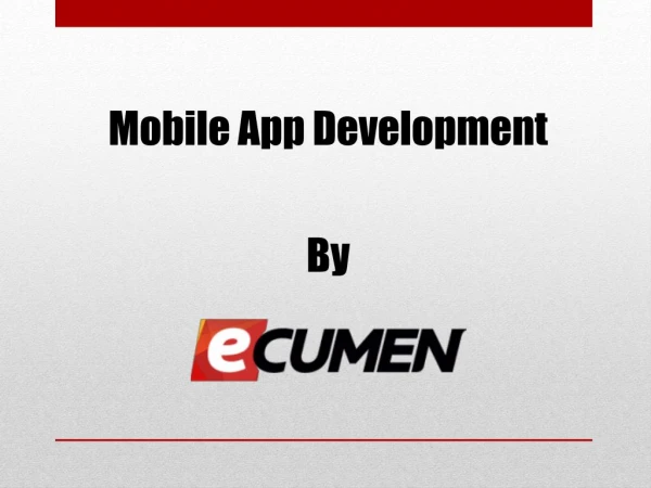 Ecumen - Best Mobile App Development Company in Ahmedabad