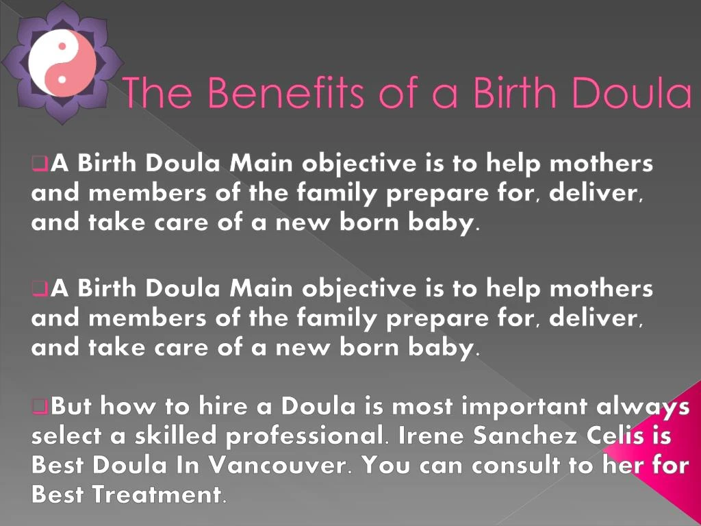 the benefits of a birth doula