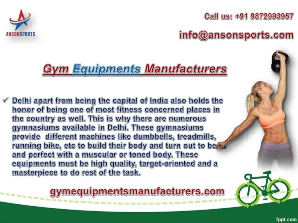 Catch products from Gym Equipment Manufacturers in Delhi