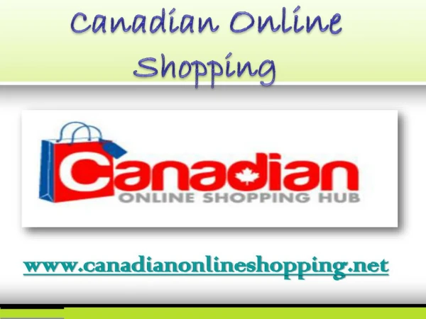 Canadian Online Shopping - www.canadianonlineshopping.net