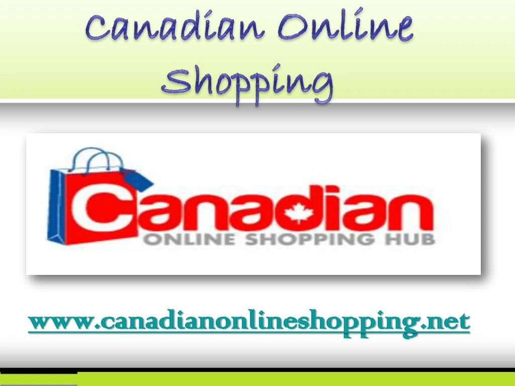 canadian online shopping