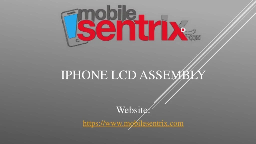 iphone lcd assembly