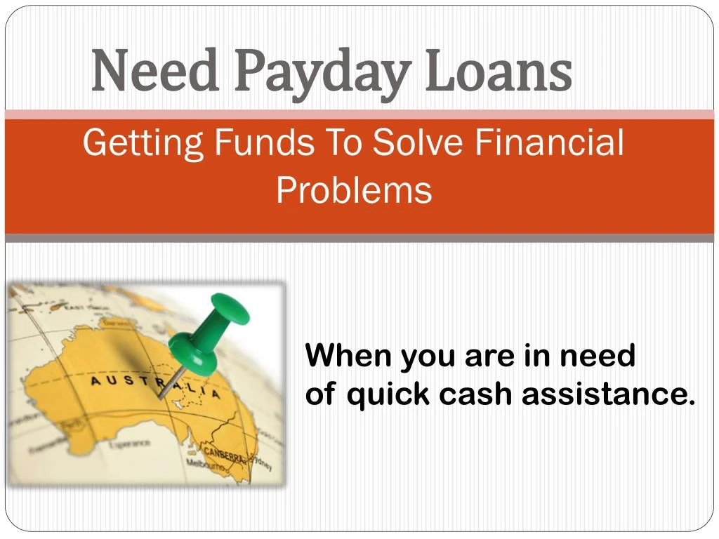 getting funds to solve financial problems