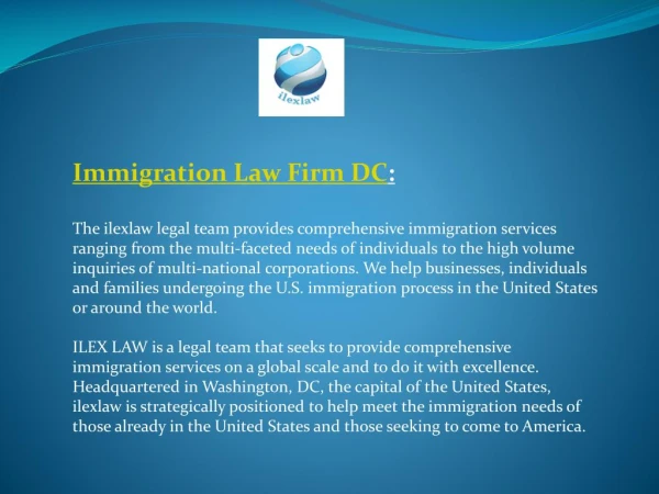 Immigration Law Firm DC