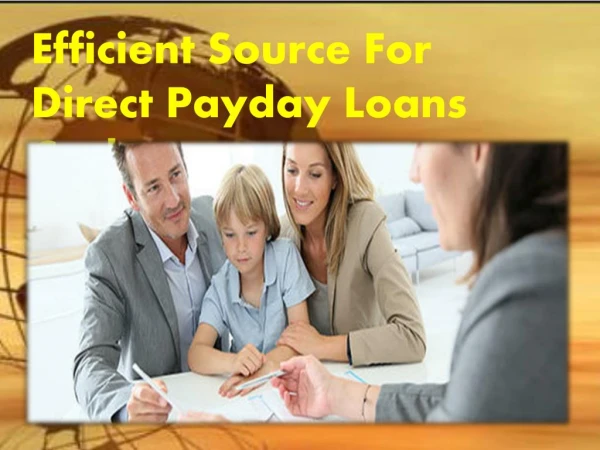 Need Payday Loans- A Perfect Financial Option For Fast Cash Advance