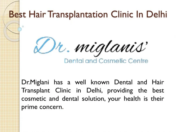 Best Hair Transplant Clinic In Delhi