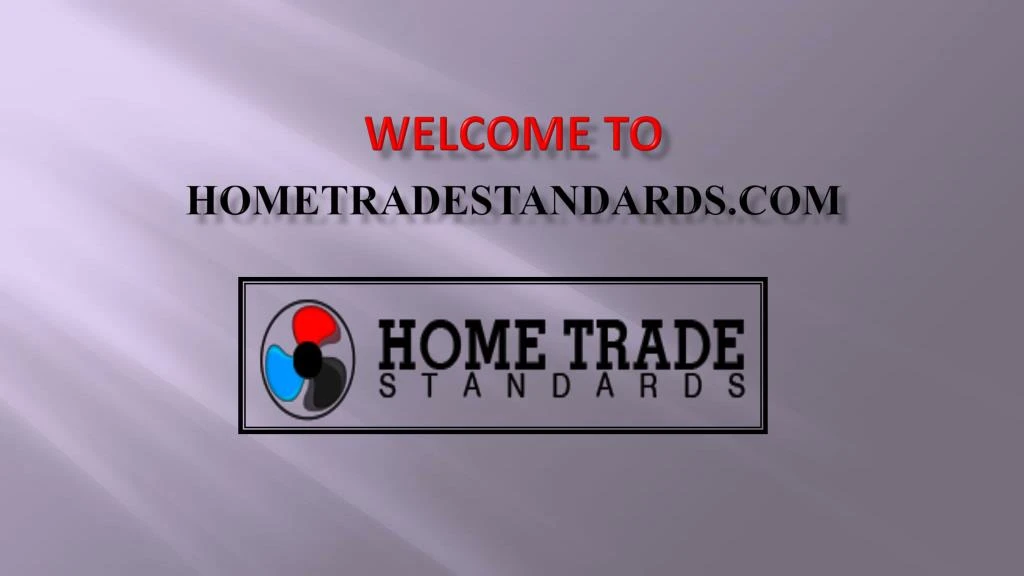 welcome to hometradestandards com
