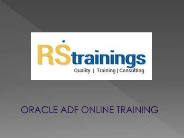 Oracle ADF Online Training hyderabad