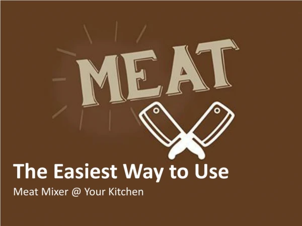 Meat Mixer | ProProcessor.com