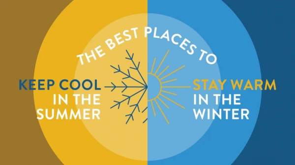 Places to Visit to Stay Cool in the Summer & Warm in the Winter