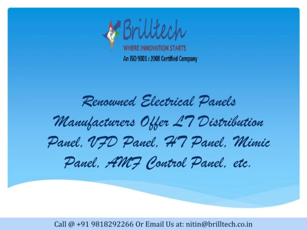 DG Synchronizing Panels Manufacturers