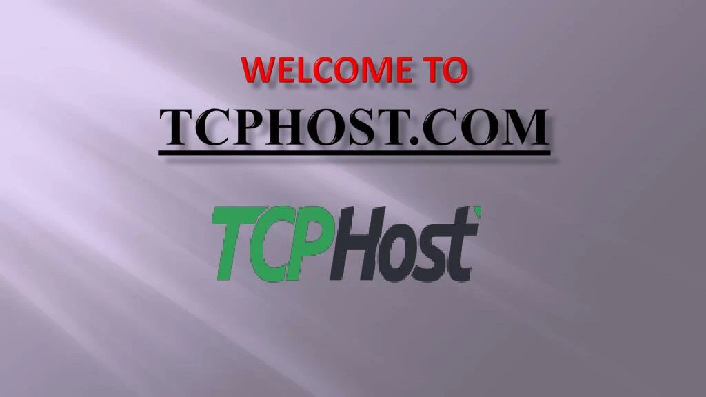 welcome to tcphost com