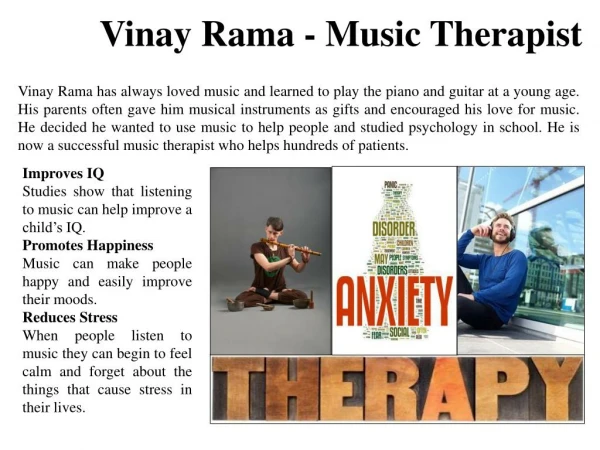 Vinay Rama - Music Therapist
