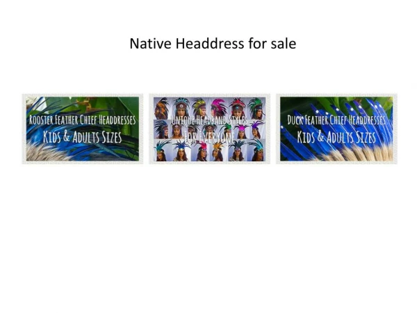 Native Headdress for sale