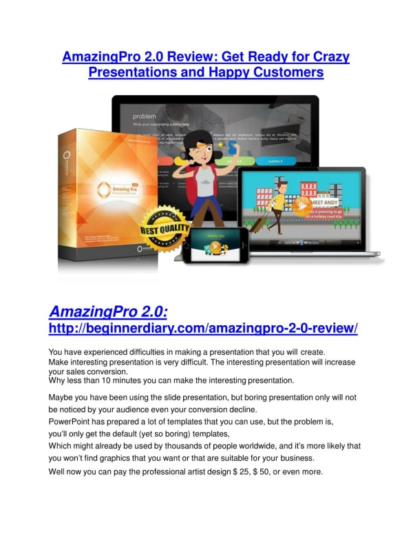 Amazingpro 2.0 review & huge 100 bonus items