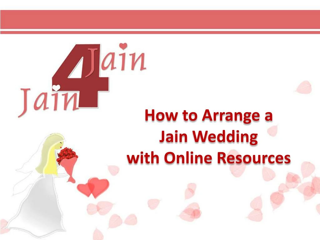 how to arrange a jain wedding with online resources