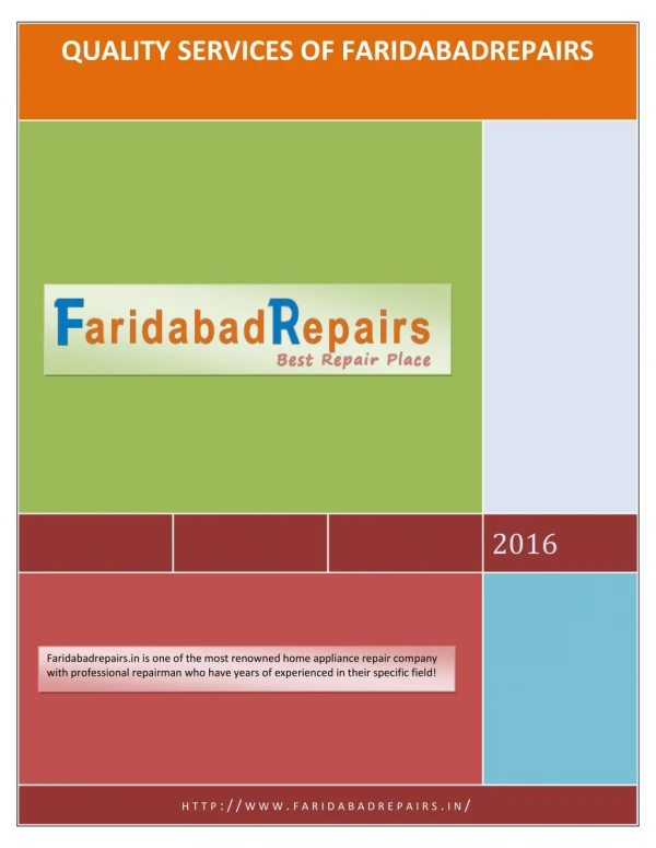 QUALITY SERVICES OF FARIDABADREPAIRS