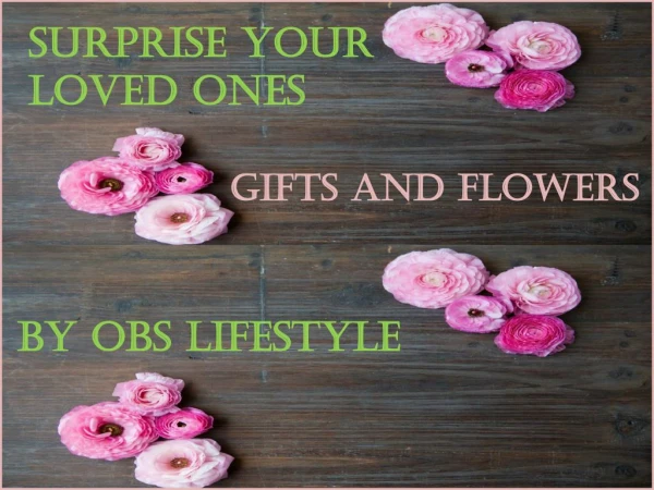 Best Gifts and flowers by OBS Lifestyle