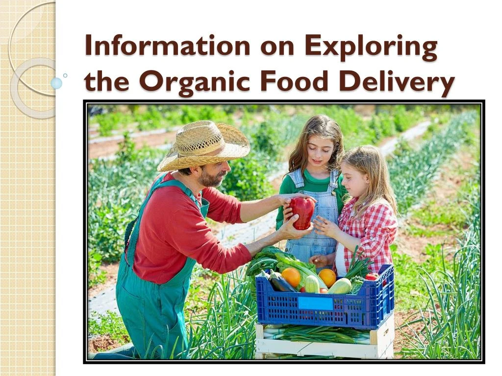 information on exploring the organic food delivery