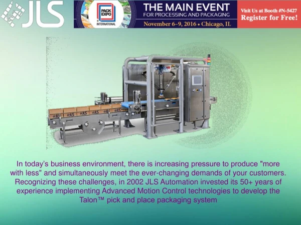 Osprey® Case Packers Designed For Agility | Jls Automation