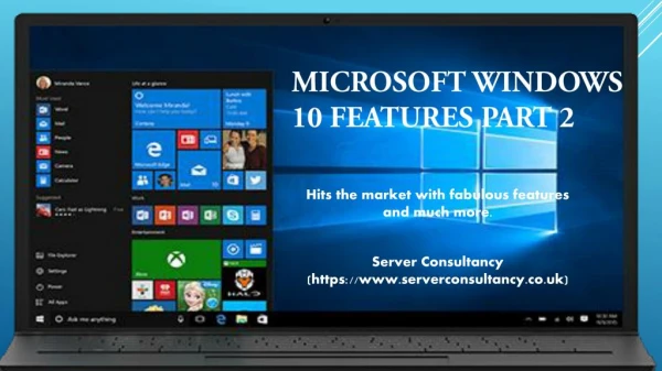 Microsoft Windows 10 Features Part 2