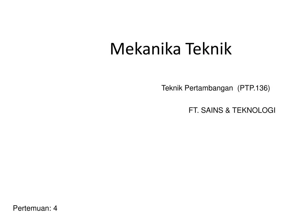 mekanika teknik