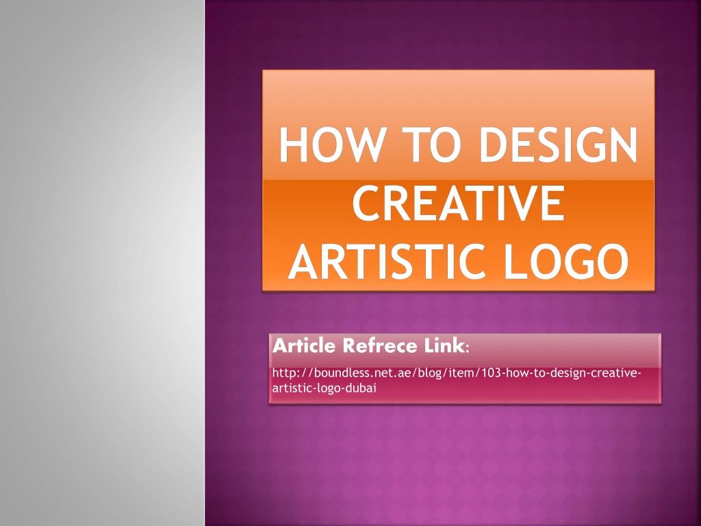 how to design creative artistic logo