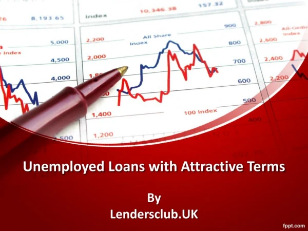 Best deals on loans for unemployed people