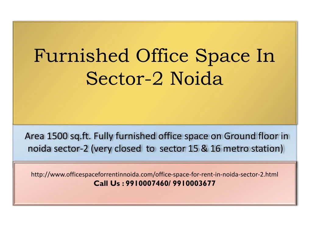 furnished office space in sector 2 noida