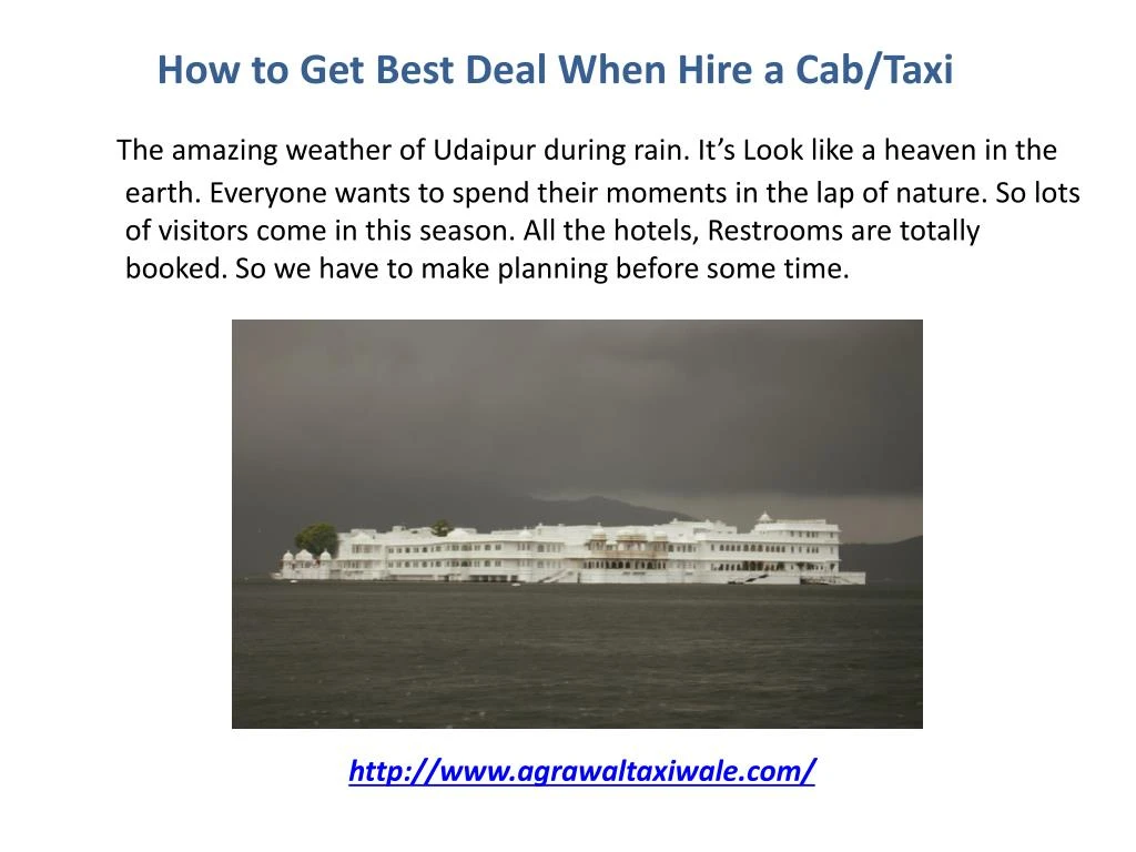 how to get best deal when hire a cab taxi
