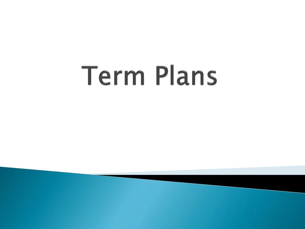 term plans