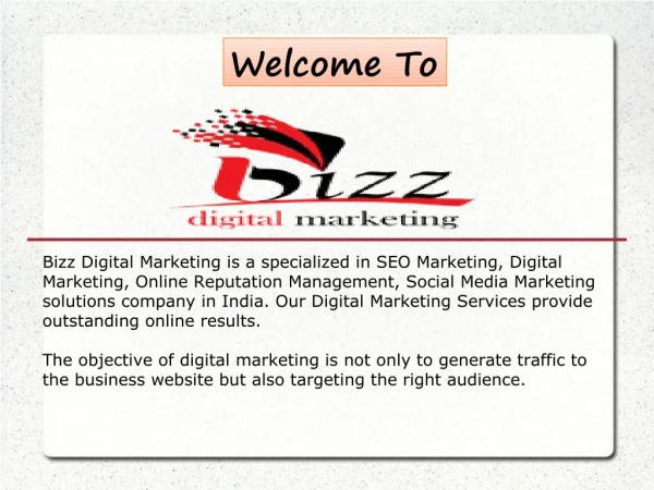Bizz Digital Marketing PPT