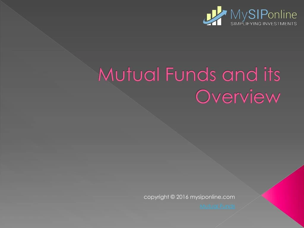 mutual funds and its overview