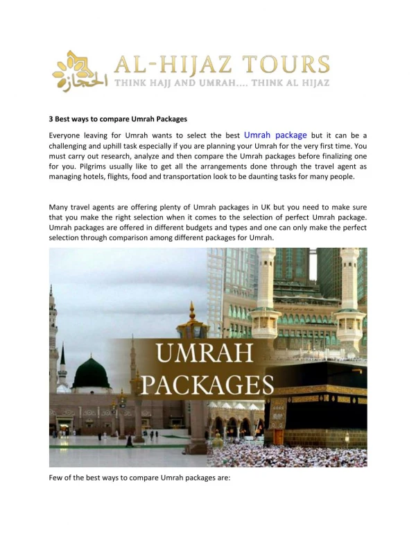 Umrahpackages