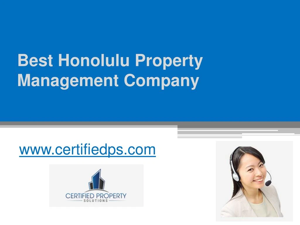 best honolulu property management company