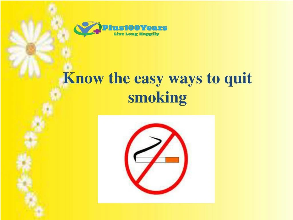 know the easy ways to quit smoking