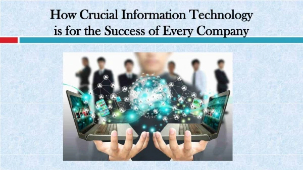 How Crucial Information Technology is for the Success of Every Company