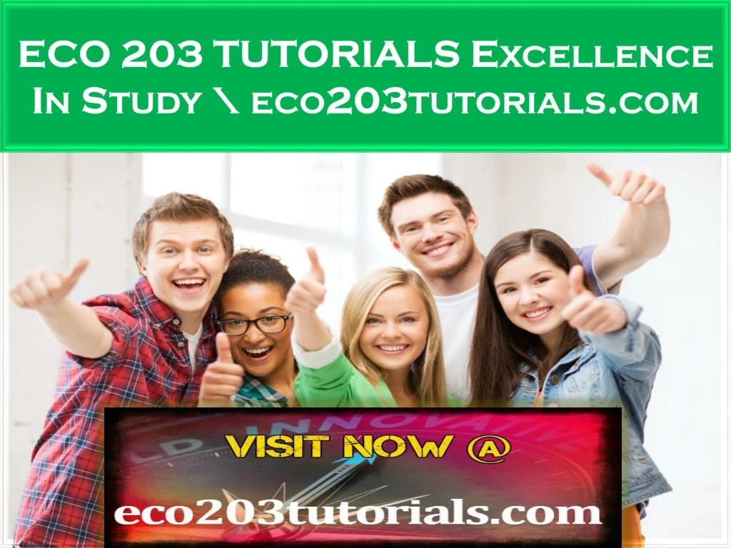 eco 203 tutorials excellence in study eco203tutorials com