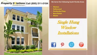 Single Hung Window Installations - slide 1